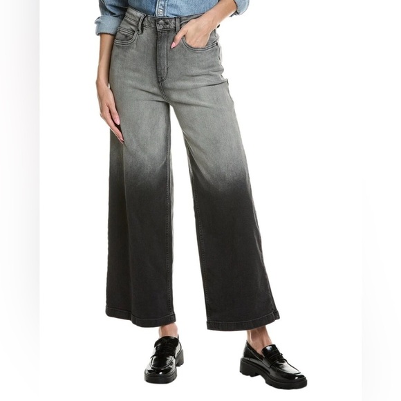 Reaction Kenneth Cole Denim - Reaction Kenneth Cole Ombre Black and Gray Wide Leg Jeans